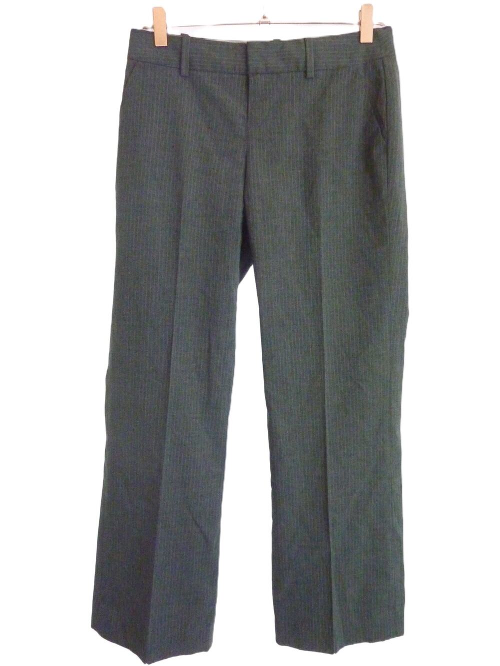 Banana Republic 0P Grey Slacks Straight Leg Work Dress Pants Hemmed Petite